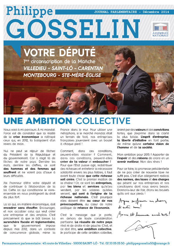 Journal parlementaire couverture