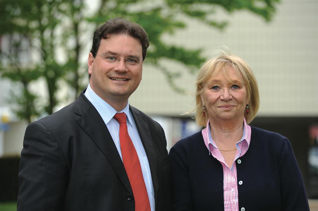 Philippe Gosselin et sa suppléante, Françoise Mounier